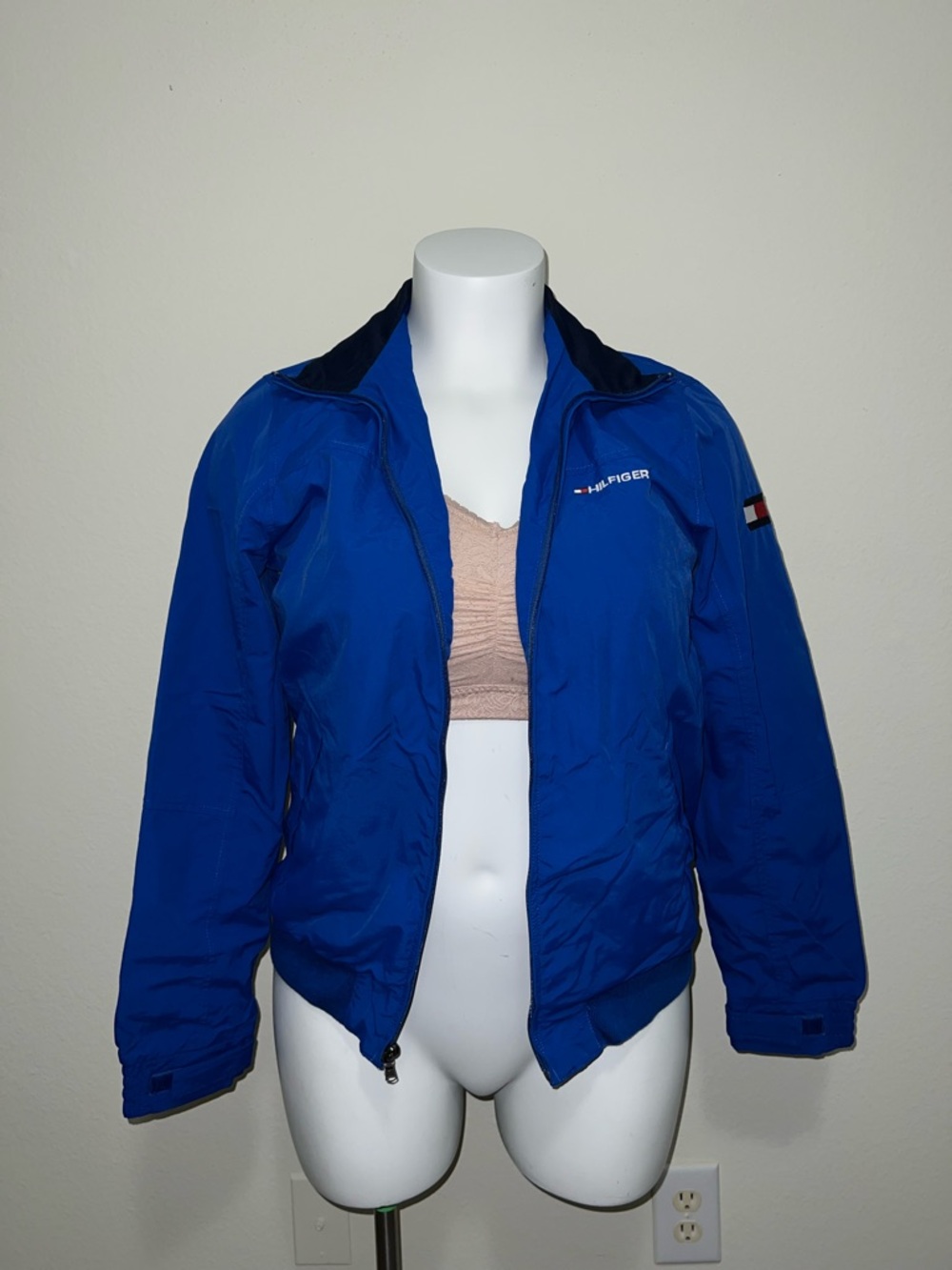Tommy Hilfiger Blue Bomber Zip Jacket